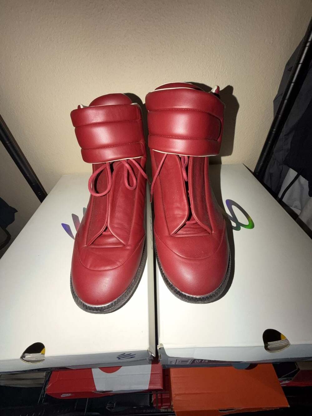 Maison Margiela Future High Top Leather Shoes Size 13